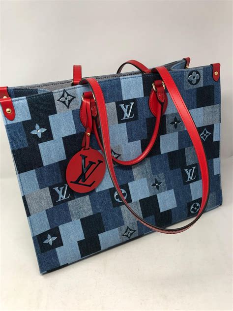 lv denim on the go|louis vuitton denim onthego.